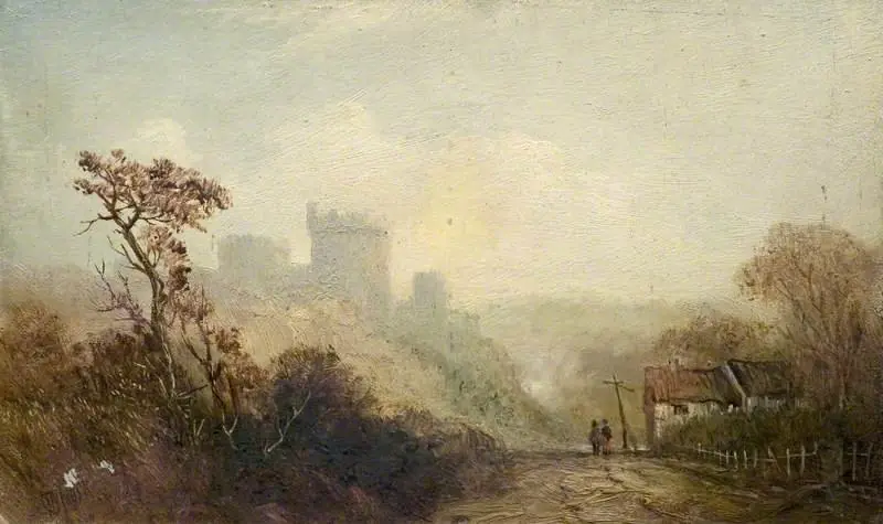 Castle Landscape*, by Claude Thomas Stanfield Moore