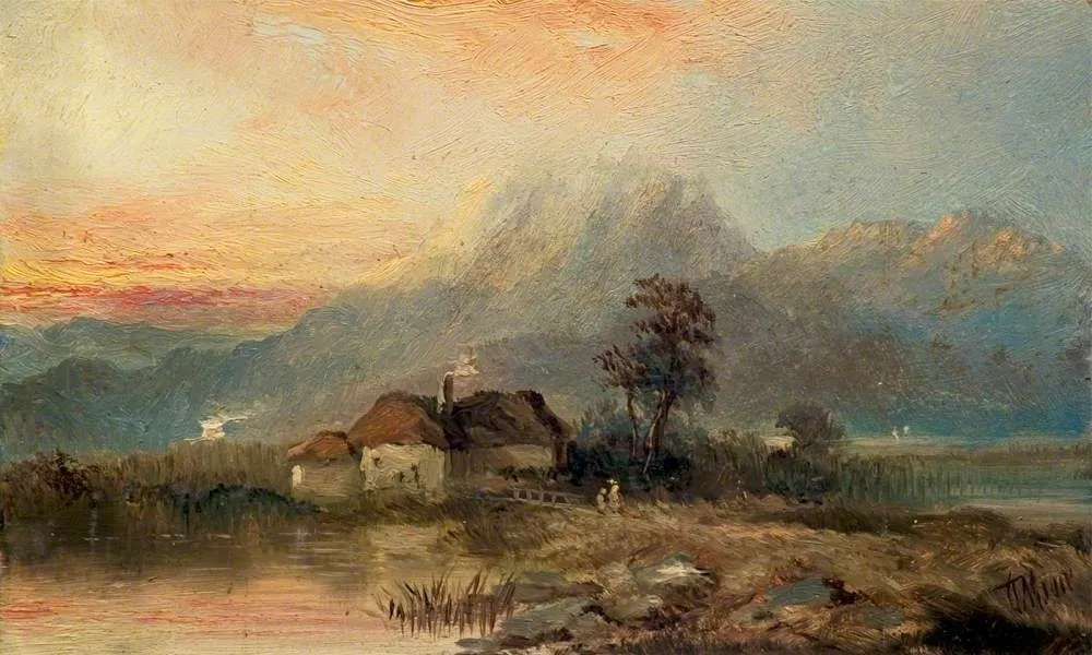Evening Landscape*, by Claude Thomas Stanfield Moore, unspecified, 1887
