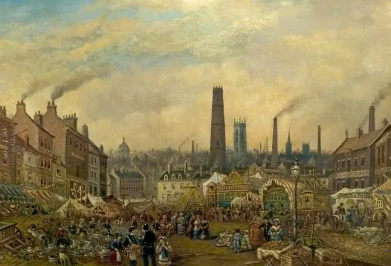 Morledge, Derby, by Night in Fairtime, by Claude Thomas Stanfield Moore