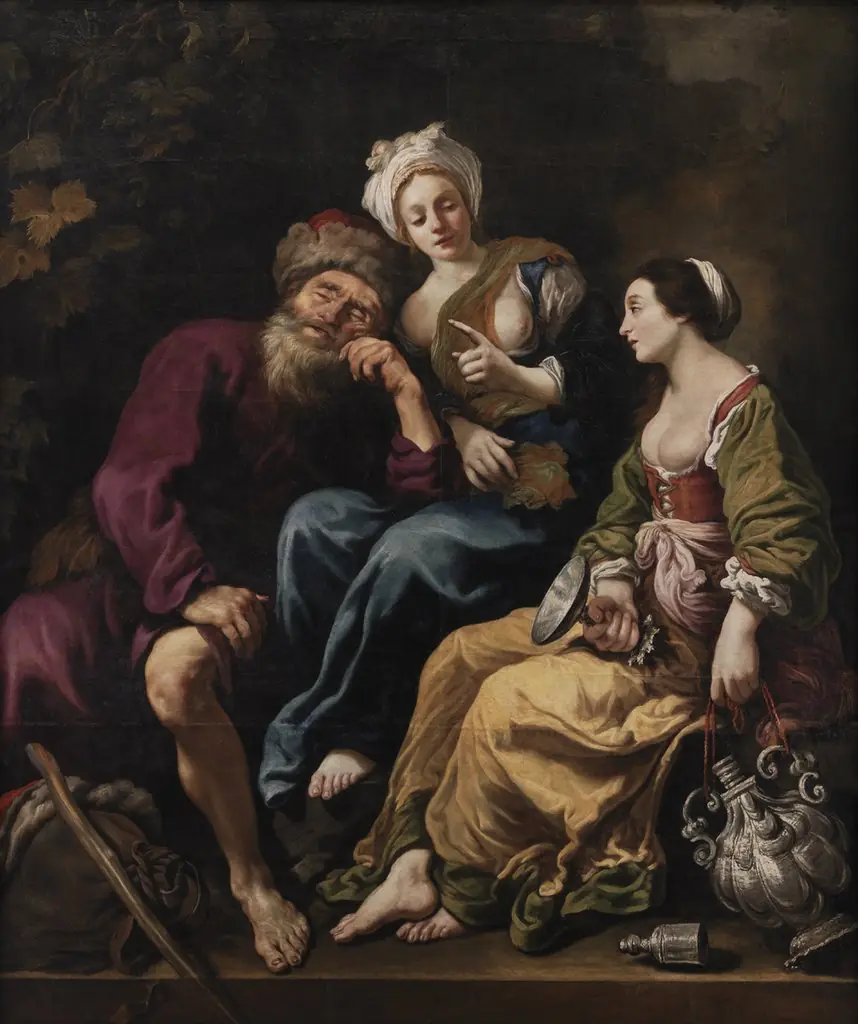 Lot and His Daughters, by Claude Vignon