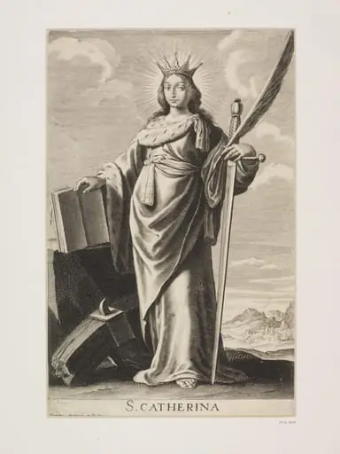 St. Catherine, by Claude Vignon
