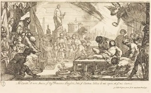 The Martyrdom of Saint Lawrence, by Claude Vignon