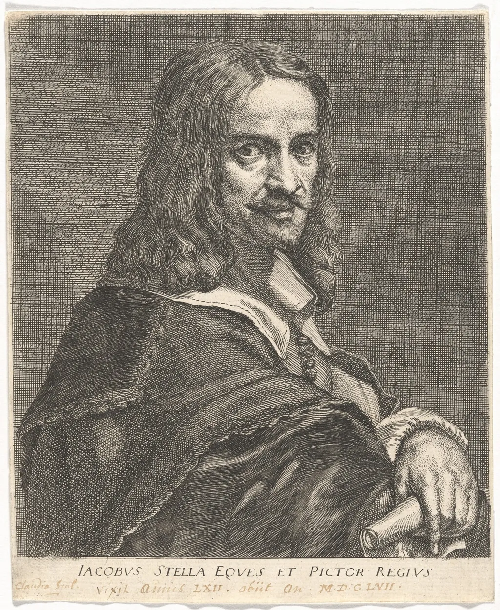 Jacques Stella, by Claudine Bouzonnet-Stella, ink, 1677