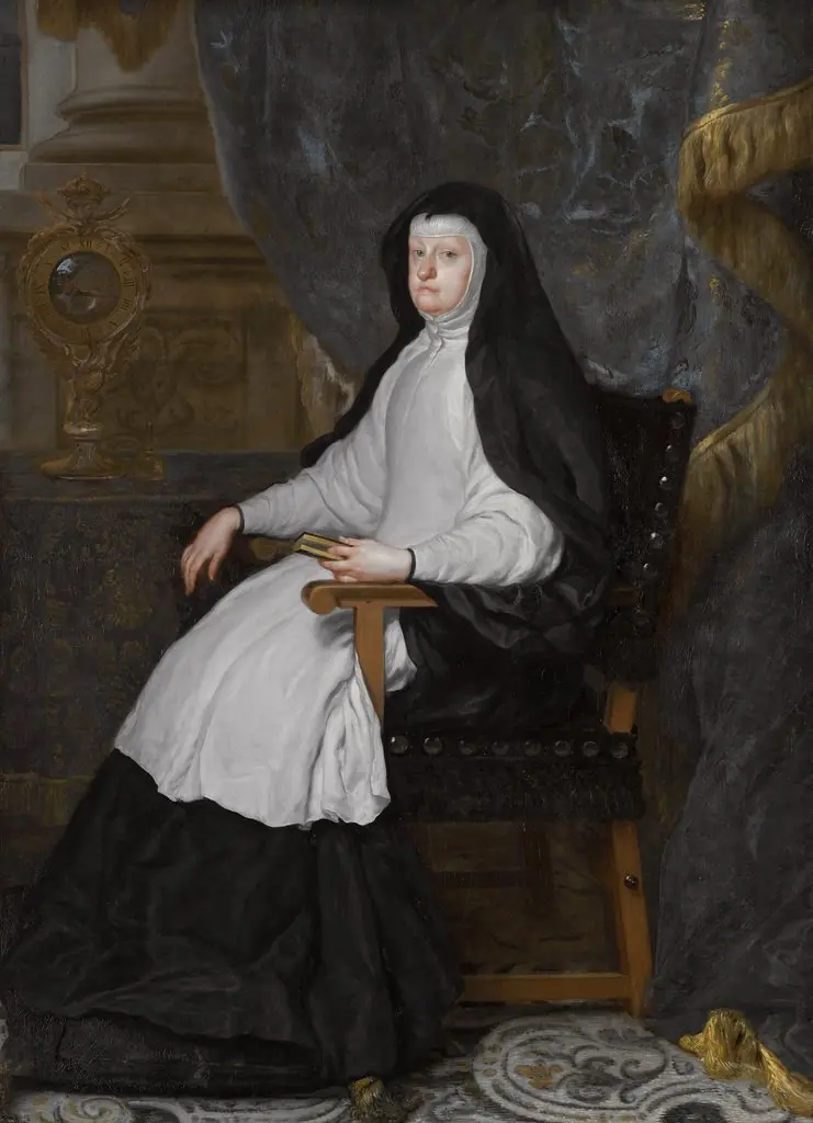 Mariana of Austria, Consort of King Philip IV of Spain, as a Widow, by Claudio Coello
