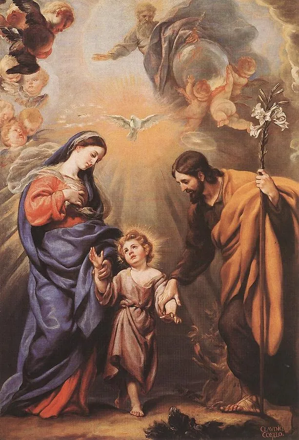 The Holy Family, by Claudio Coello, oil, 1650