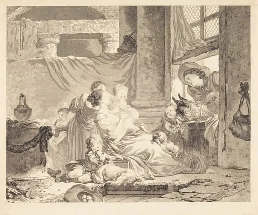 La famille du fermier, by Clément-Pierre Marillier