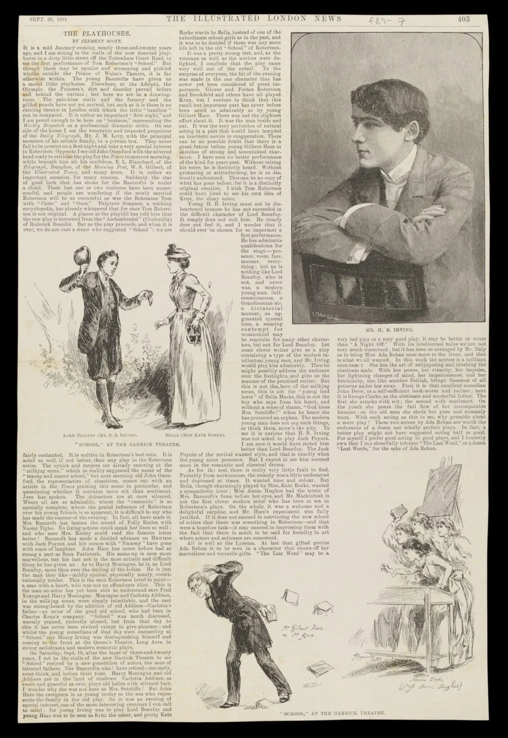 H Beard Print Collection, by Clement Scott, 26