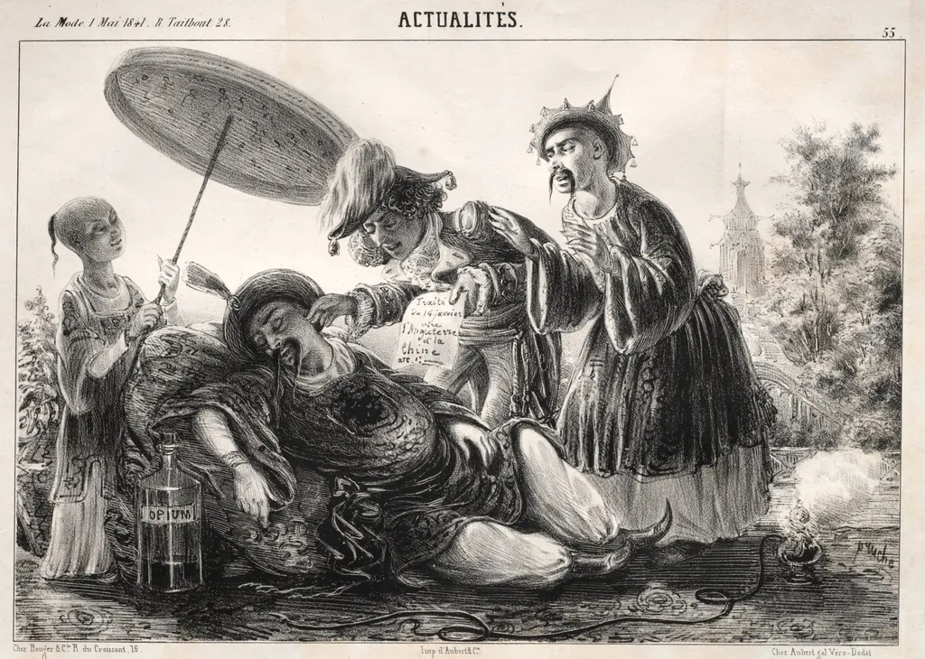 Actualités: --Dites donc! dites donc! celeste Empereur...., by Clémente Pruche, 1841