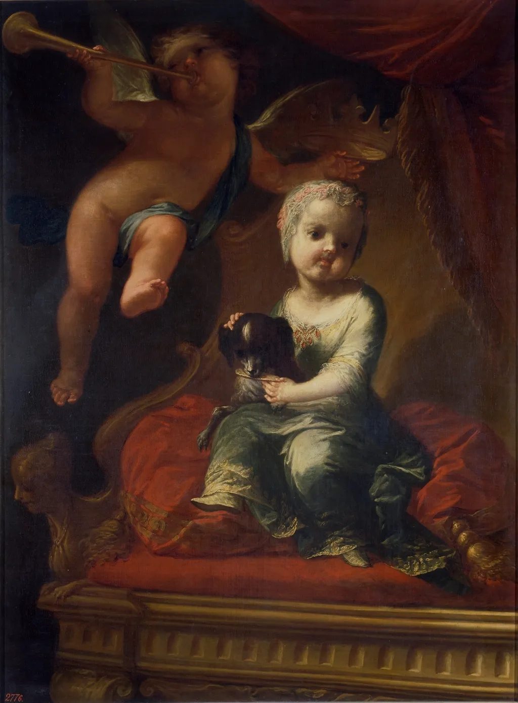 The Infanta María Isabel of Naples, Daughter of Charles III, by Clemente Ruta, oil, 1745