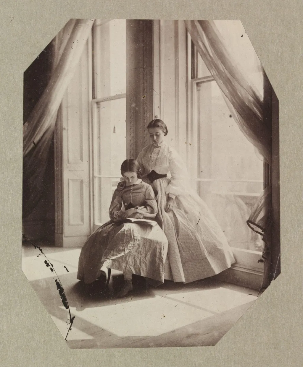 Clementina and Isabella Grace Maude, 5 Princes Gardens, by Clementina Hawarden, photographic, 1862