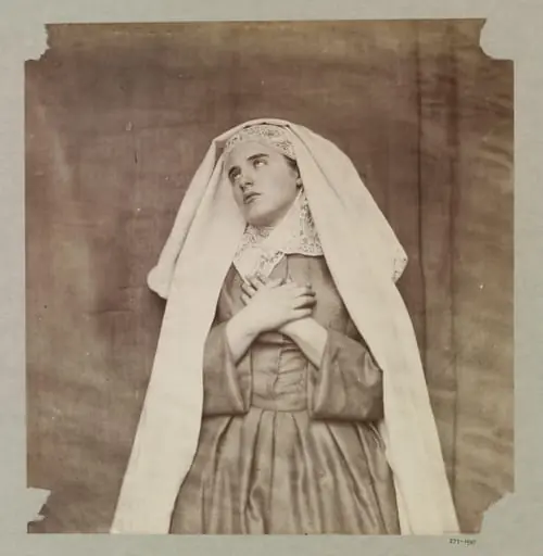 Clementina Maude as a nun, by Clementina Hawarden