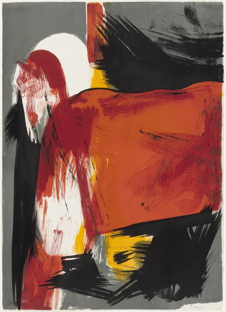 Untitled, by Cleve Gray, ink, 1963