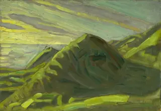 Cliffs at Røsnæs. Evening