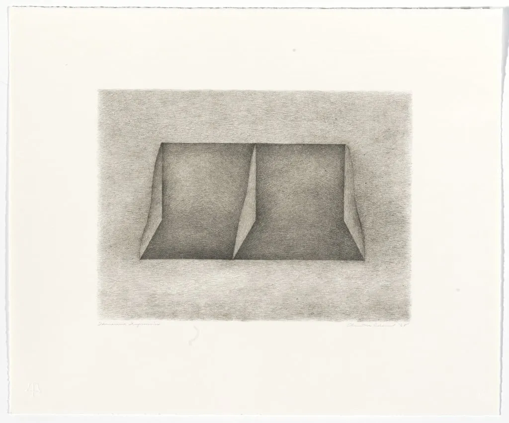Untitled, by Clinton Adams, ink, 1968