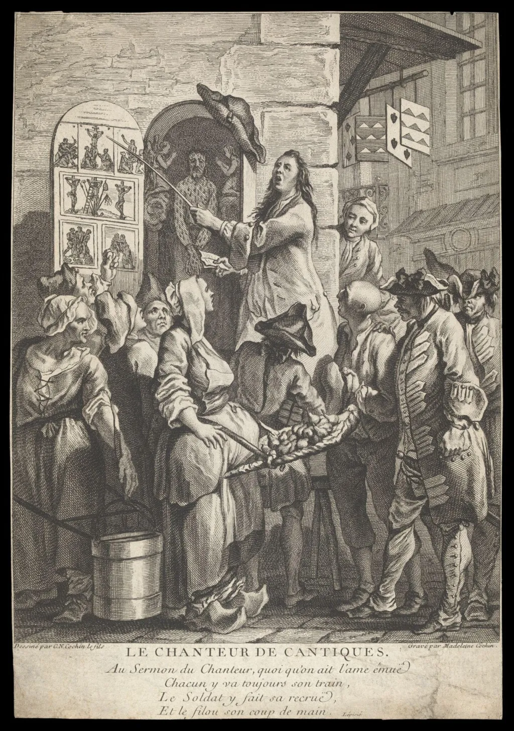 H Beard Print Collection, by Cochin, C.N., 1750