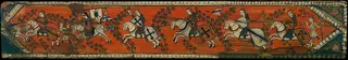 Coffered ceiling panel with horsemen