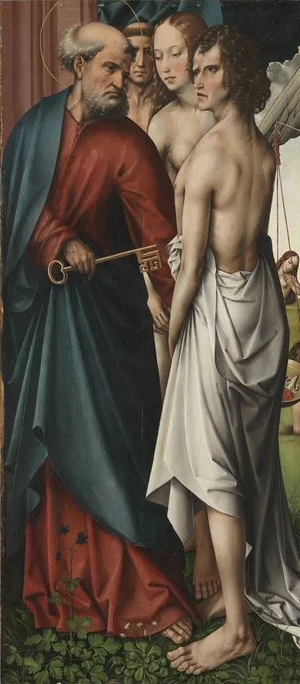 Last Judgement: Saint Peter, by Colijn de Coter, oil, 1509