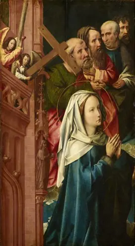 Last Judgement: The Virgin Mary and four apostles, by Colijn de Coter