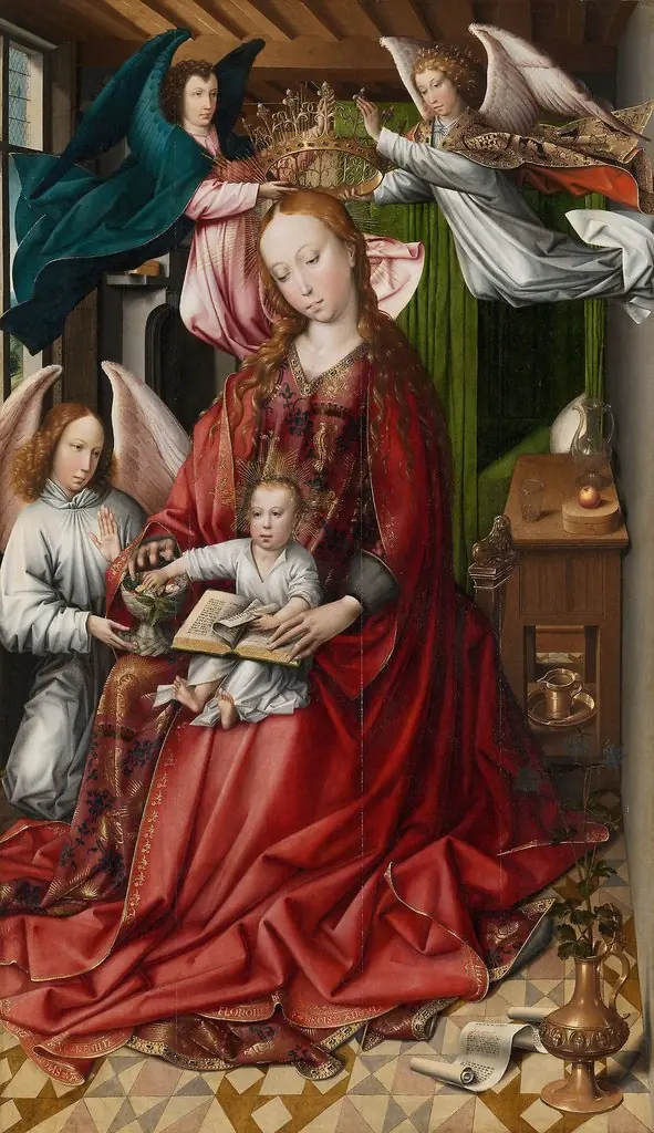 Virgin and Child Crowned by Angels, by Colijn de Coter