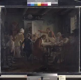 Collegium Politicum. From Ludvig Holberg’s The Political Tinker, Act I, Scene 2.