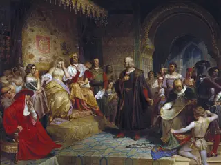 Columbus Before the Queen