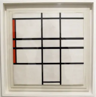 Composition with White and Red