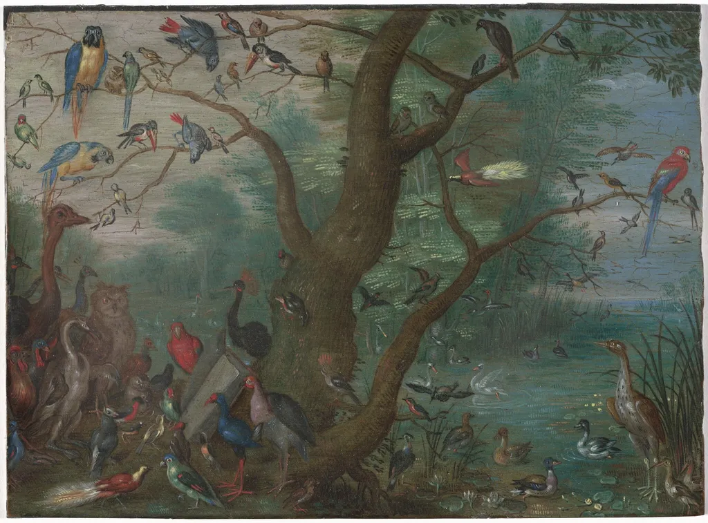 Concert of Birds, oil, 1665