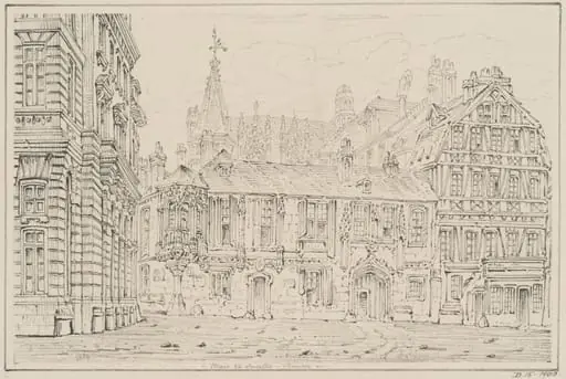 Place de la Pucelle in Rouen, by Coney