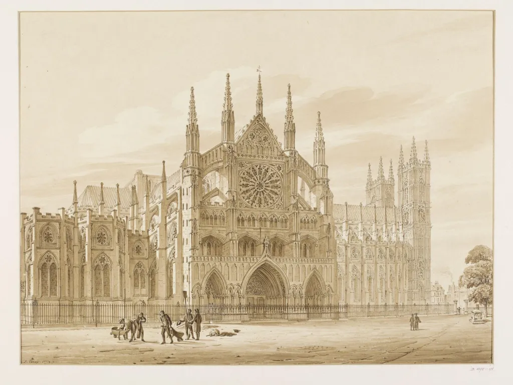 View of Westminster Abbey, by Coney, 1814