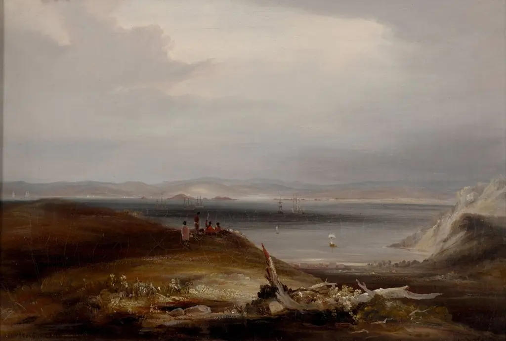 Kororareka in the Bay of Islands, by Conrad Martens