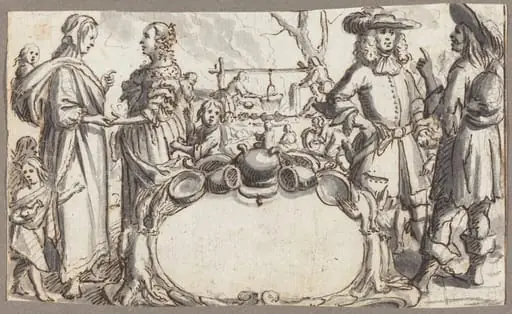 Allegory of Poverty and Wealth, by Conrad Meyer