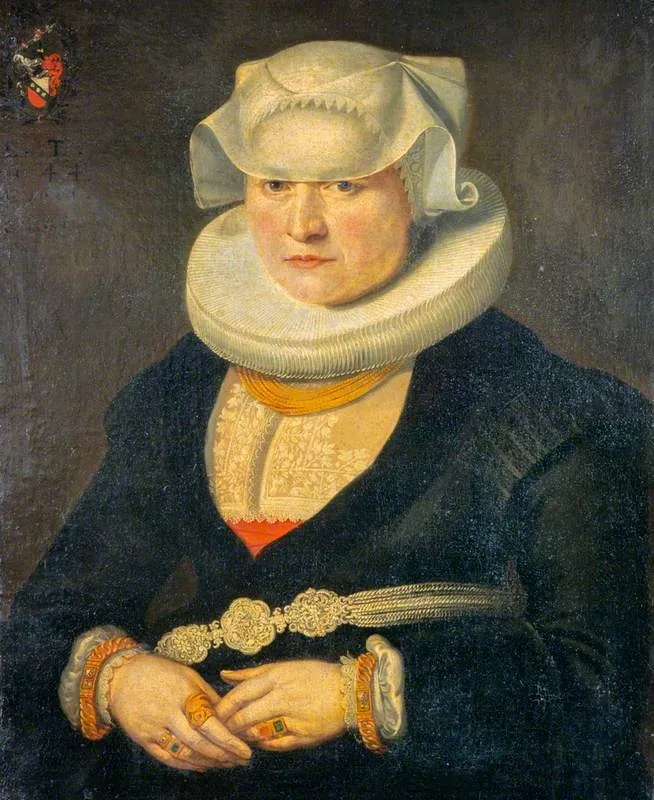 Elisabeth Locher, Mrs Hans Konrad Heidegger (1616 - 1673), by Conrad Meyer, oil, 1661