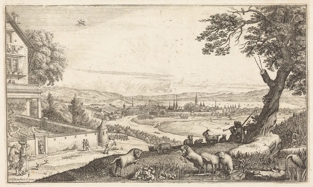 Spring, by Conrad Meyer, ink, 1646