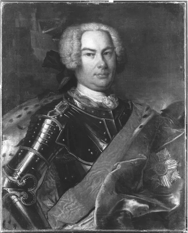 Christian III, Prince of Zweibrücken-Birkenfeld, by Conrad von Mannlich, oil, 1729
