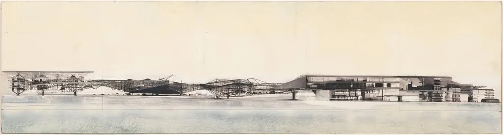 Untitled, by Constant, graphite, 1969