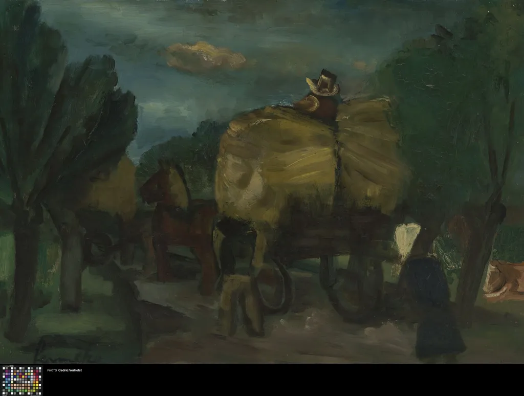 Hooioogst te Jabbeke, by Constant Permeke, oil, 1929
