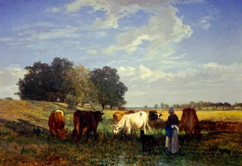 Cattle Grazing in Touraine, by Constant Troyon
