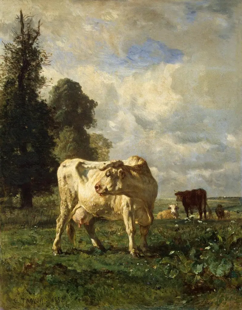 Cows in the Field, by Constant Troyon