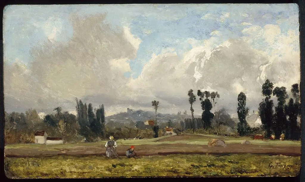 Field outside Paris, by Constant Troyon