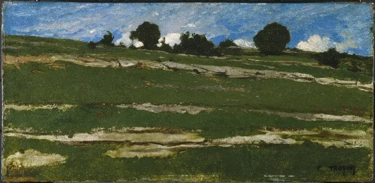 Hillside with Rocky Outcrops, by Constant Troyon