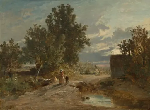 Landscape with Figures, by Constant Troyon