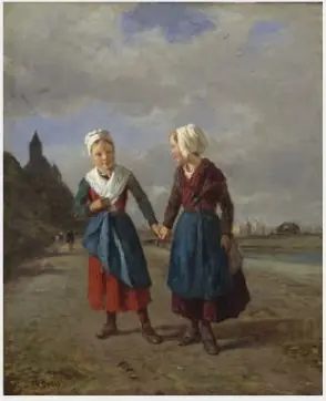 Two Young Girls, by Constant Troyon