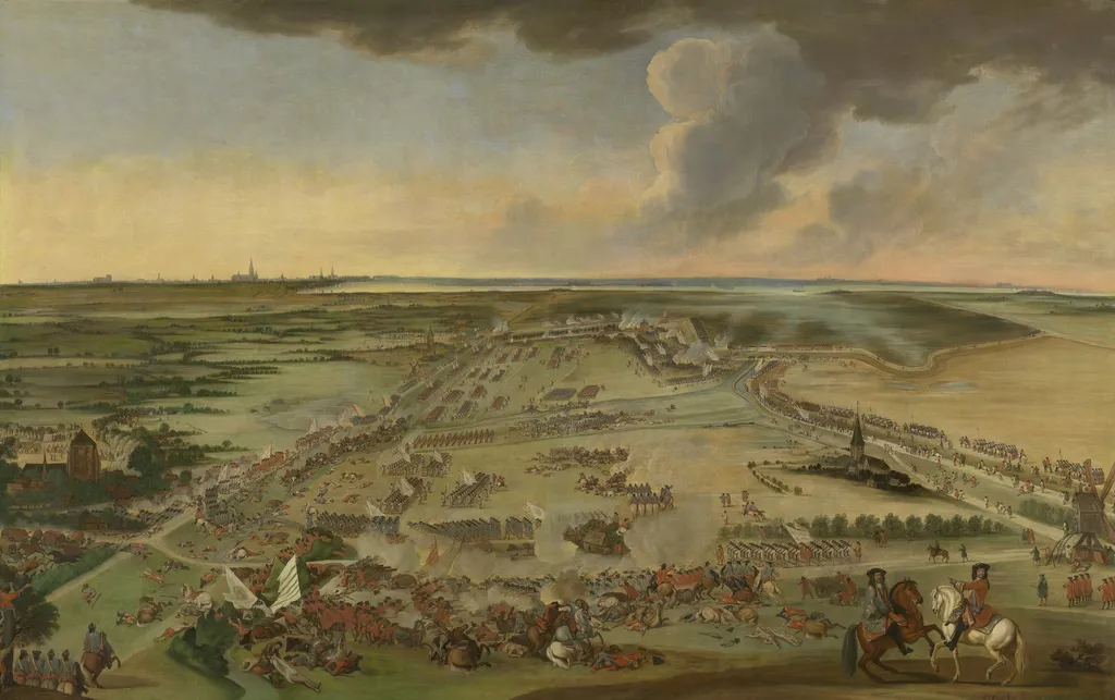 Battle of Ekeren, by Constantijn Francken, oil, 1703