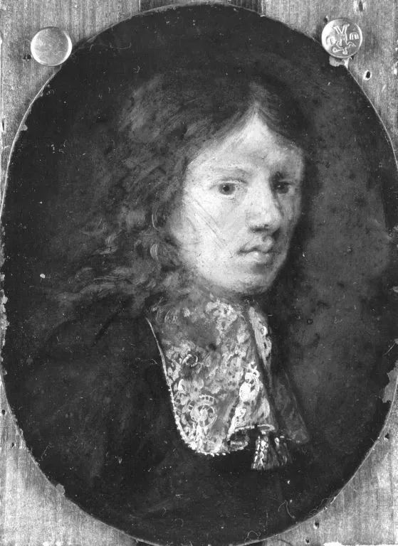 Brustbild eines jungen Mannes (zugeschrieben), by Constantijn Netscher, unspecified, 1698
