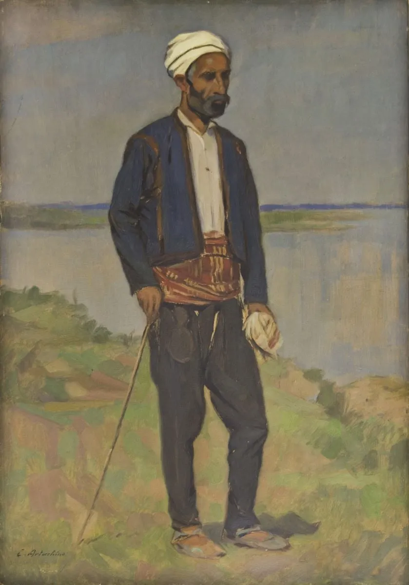 Turc în picioare, by Constantin Artachino, 1949