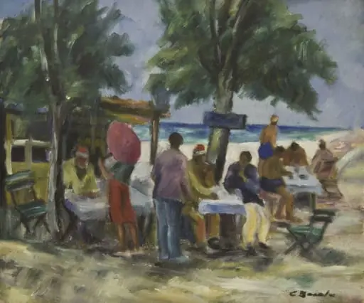 Pe malul mării, by Constantin Bacalu