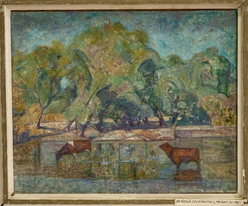 Peisaj cu vaci, by Constantin Berdilă