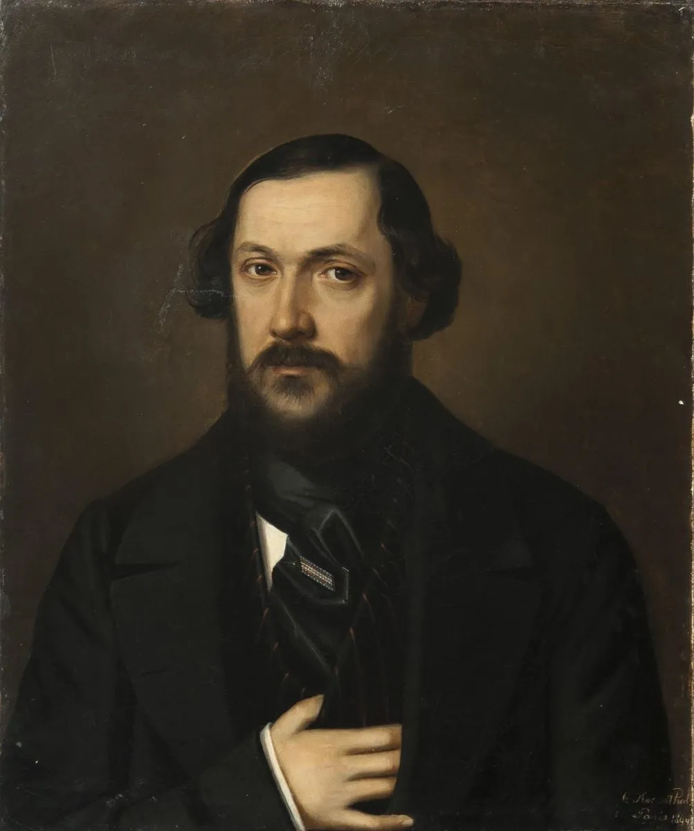 Portret de bărbat-Vasile Mălinescu, by Constantin Daniel Rosenthal, unspecified, 1844