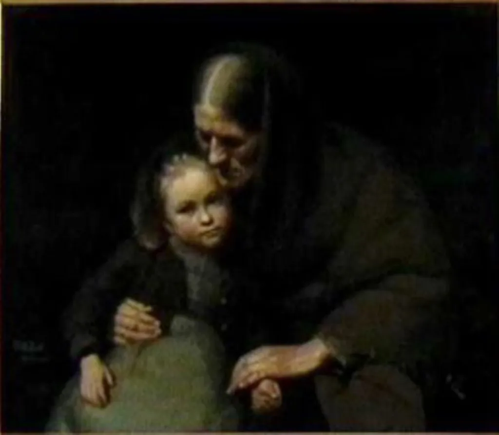 Bunica și nepoata, by Constantin Daniel Stahi, unspecified, 1873