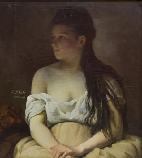 Portret de fată, by Constantin Dimitrie Stahi